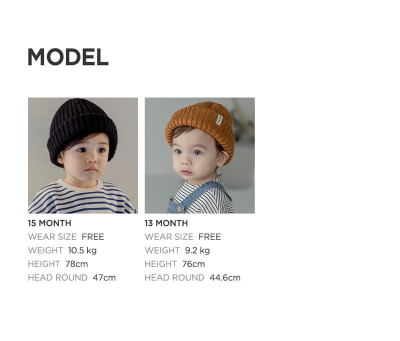 Kids Clara - Korean Baby Fashion - #babyoninstagram - Love Rib Baby Beanie - 12