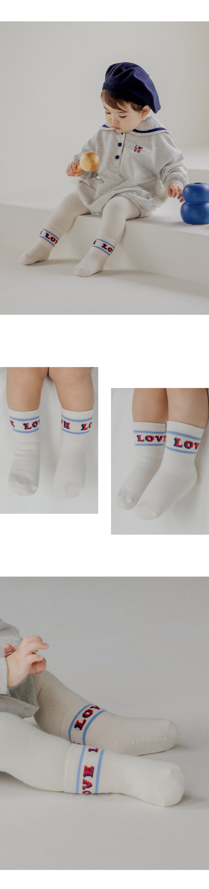 Kids Clara - Korean Baby Fashion - #babyoutfit - Denia Baby Socks (set of 5) - 2