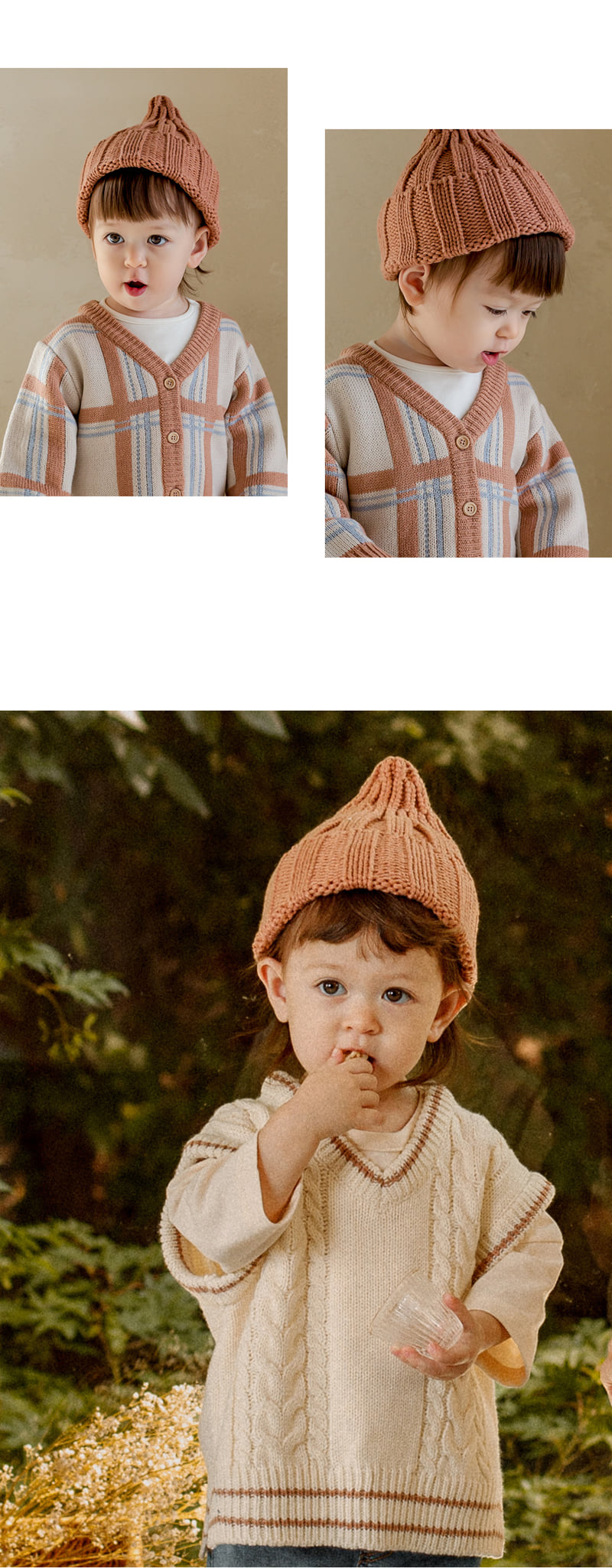 Kids Clara - Korean Baby Fashion - #smilingbaby - Sand Knit Baby Beanie - 7