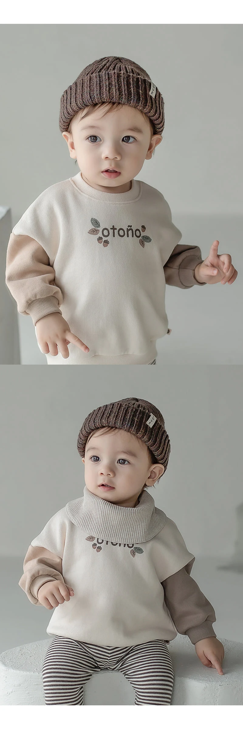 Kids Clara - Korean Baby Fashion - #onlinebabyshop - Love Rib Baby Beanie - 4