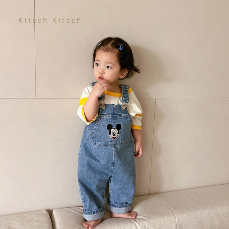 Kitsch Kitsch - Korean Children Fashion - #designkidswear - Denim Overalls - 5