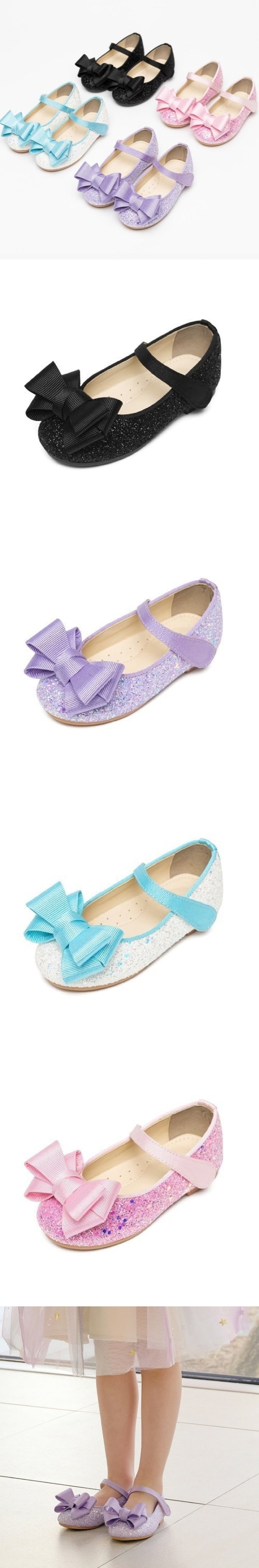 La Stella - Korean Baby Fashion - #onlinebabyboutique - Lover Glitter Flat