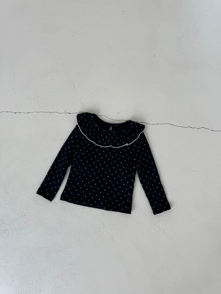 Le petitmot - Korean Children Fashion - #magicofchildhood - Dot Frill Tee - 3