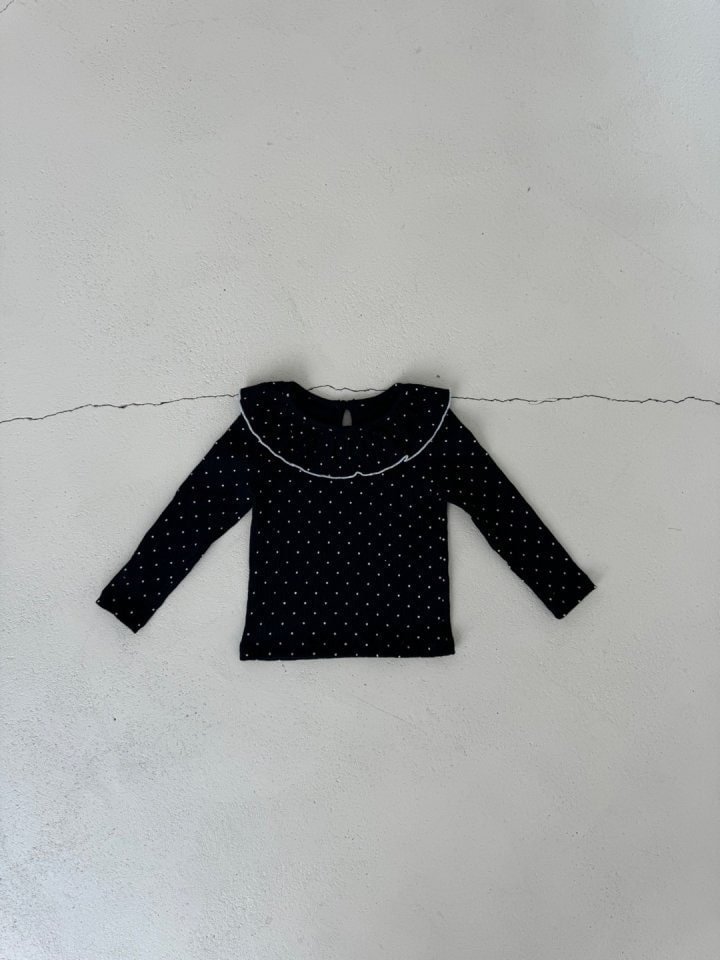 Le petitmot - Korean Children Fashion - #magicofchildhood - Dot Frill Tee - 4