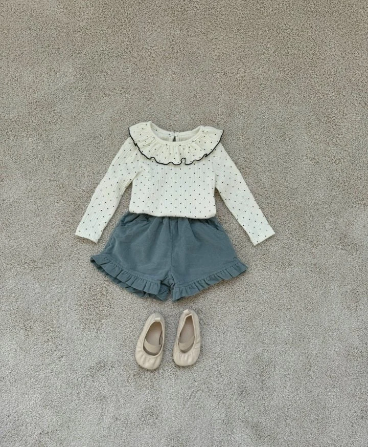 Le petitmot - Korean Children Fashion - #prettylittlegirls - Dot Frill Tee - 5