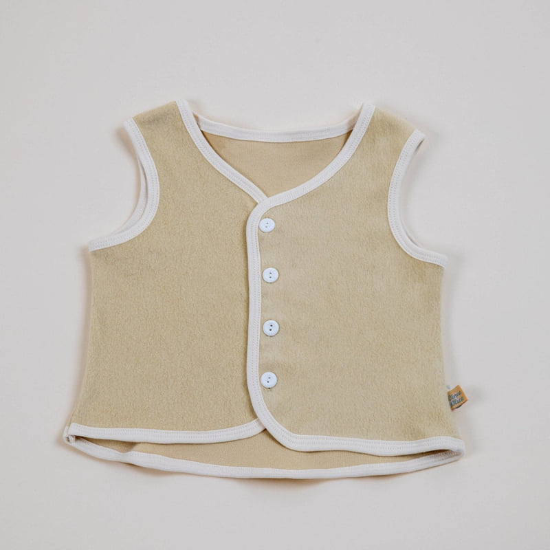 Lime & Blue - Korean Children Fashion - #Kfashion4kids - Fleeced Short Vest - 10