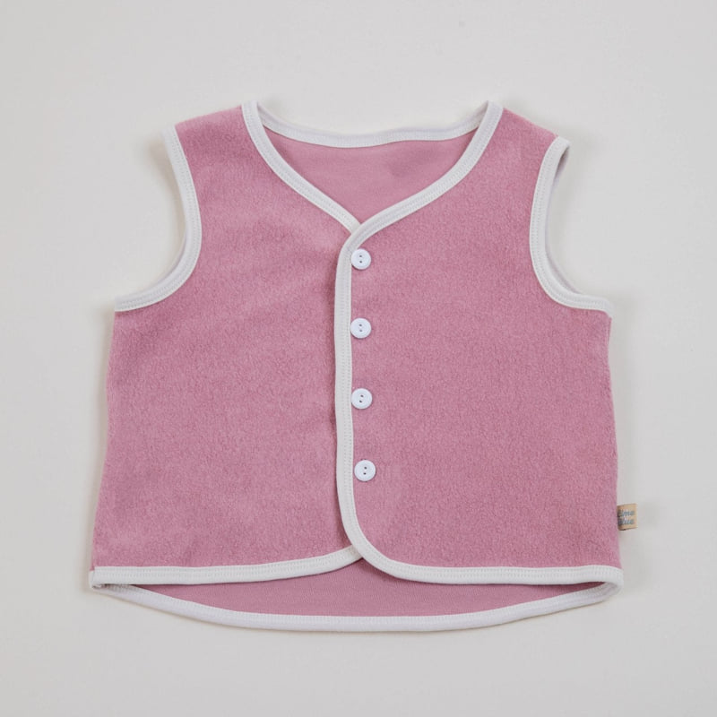 Lime & Blue - Korean Children Fashion - #childrensboutique - Fleeced Short Vest - 3