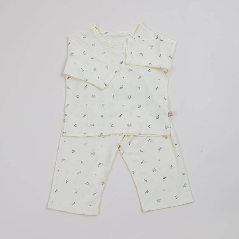 Lime & Blue - Korean Children Fashion - #designkidswear - Organic Leaf Pajamas