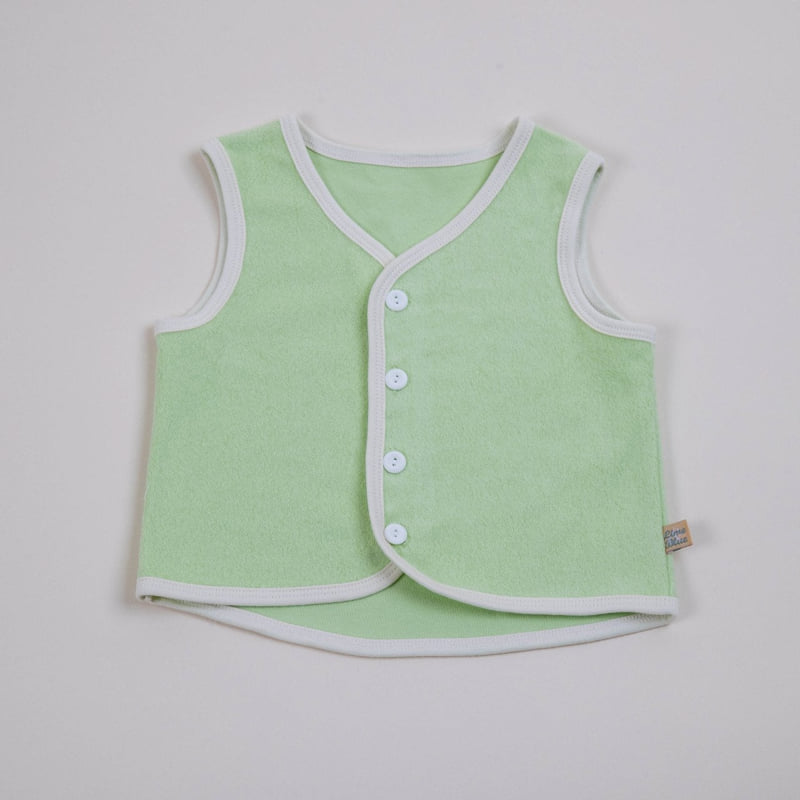 Lime & Blue - Korean Children Fashion - #discoveringself - Fleeced Short Vest - 5