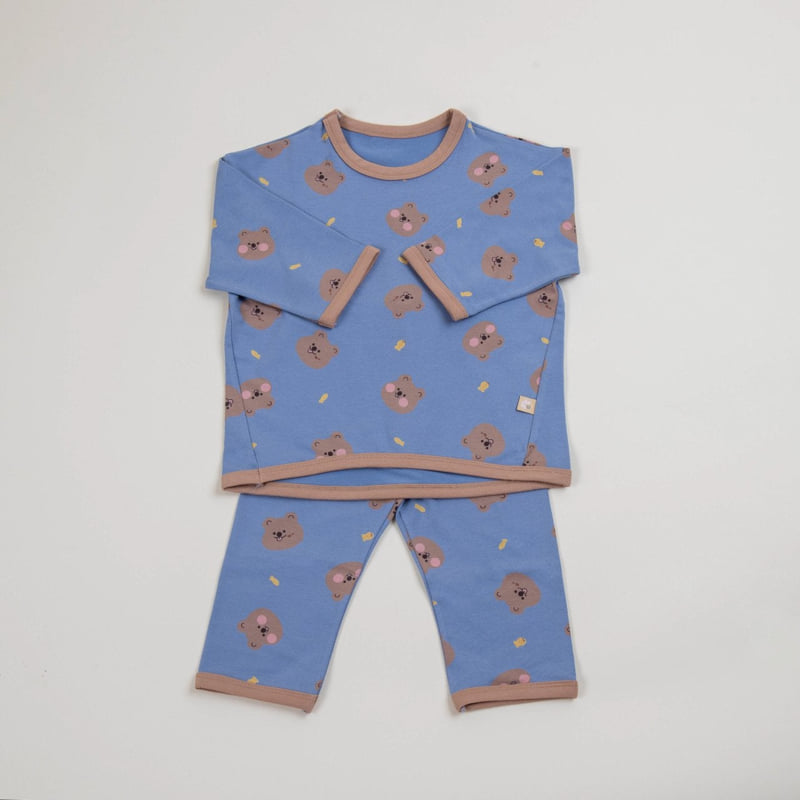 Lime & Blue - Korean Children Fashion - #discoveringself - New Bear Pajamas - 6