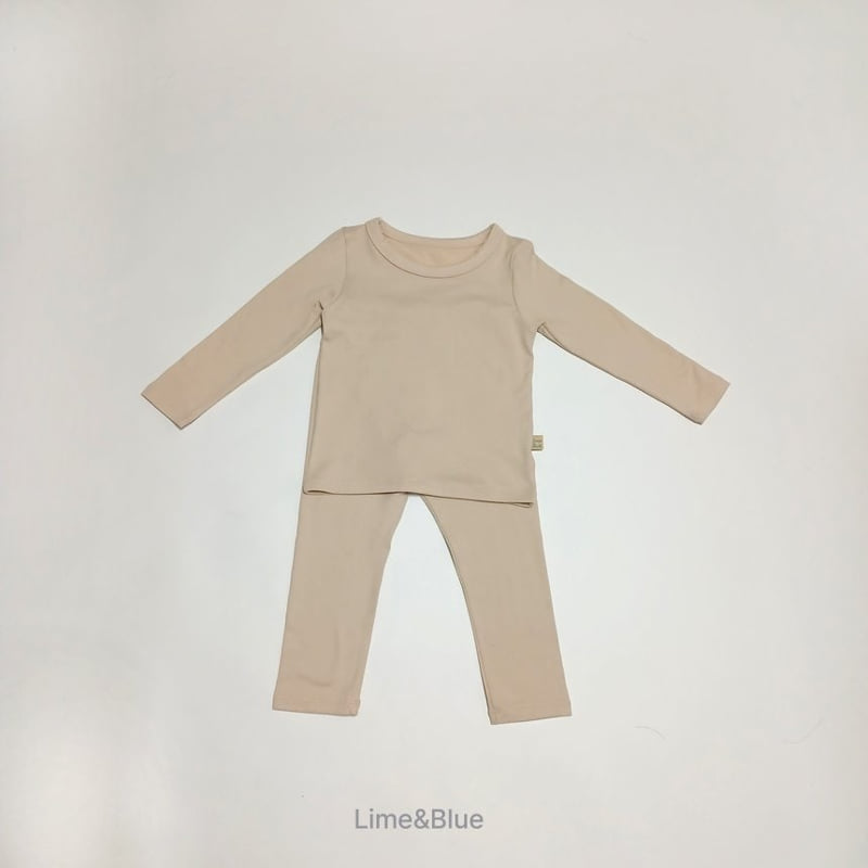 Lime & Blue - Korean Children Fashion - #fashionkids - Peach Heat Tech Pajamas - 5