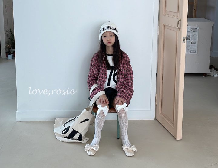 Love Rosie - Korean Children Fashion - #kidsshorts - Check Crop Loose Shirt with Mom - 8