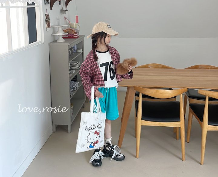 Love Rosie - Korean Children Fashion - #littlefashionista - Check Crop Loose Shirt with Mom - 12