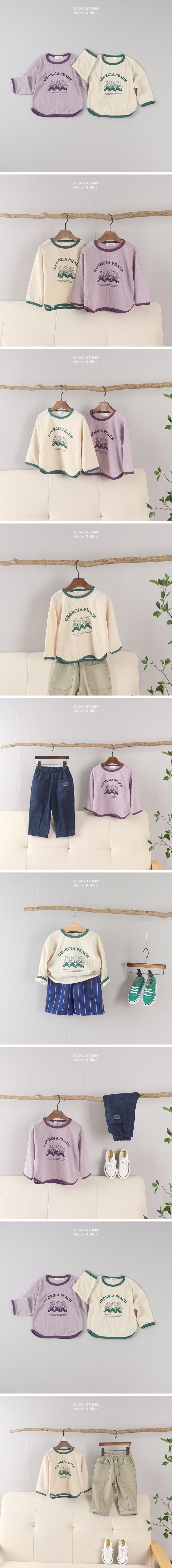 Made Blue - Korean Children Fashion - #childofig - Peach Tee