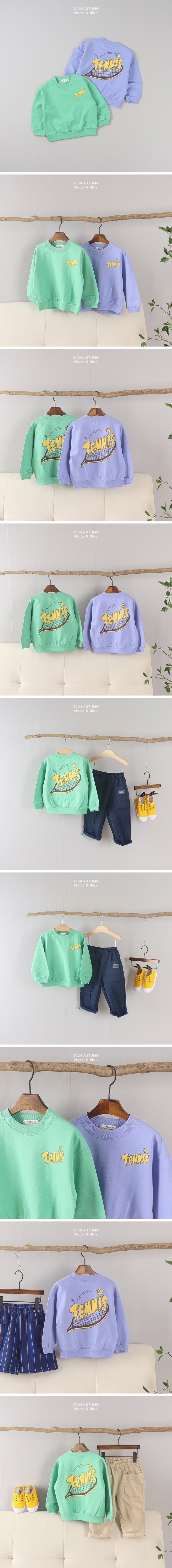 Made Blue - Korean Children Fashion - #fashionkids - Racket Sweatshirts