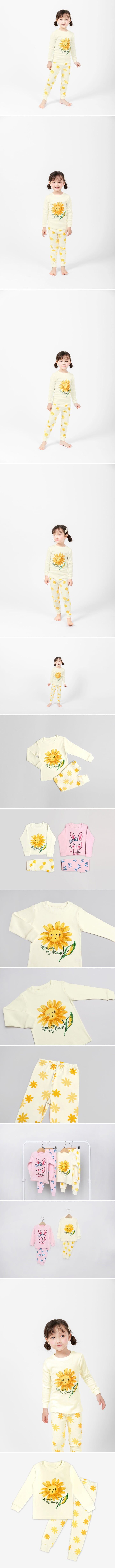 Mellisse - Korean Baby Fashion - #babyoutfit - Sun Flower Pajamas