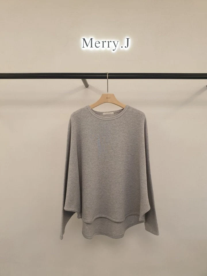 Merry J - Korean Women Fashion - #momslook - Stitch Pancho Tee - 6