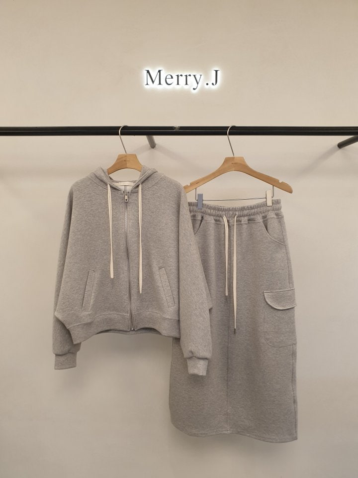 Merry J - Korean Women Fashion - #momslook - Nelly Hoodie Zip-up