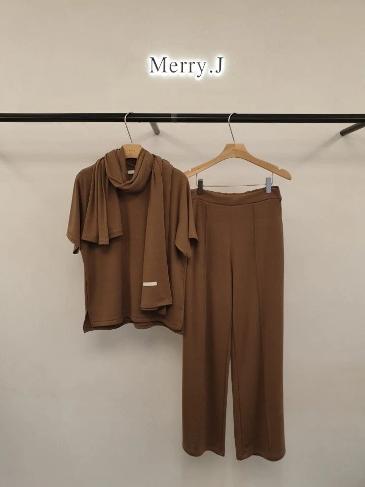 Merry J - Korean Women Fashion - #womensfashion - Philip Muffler Tee - 4