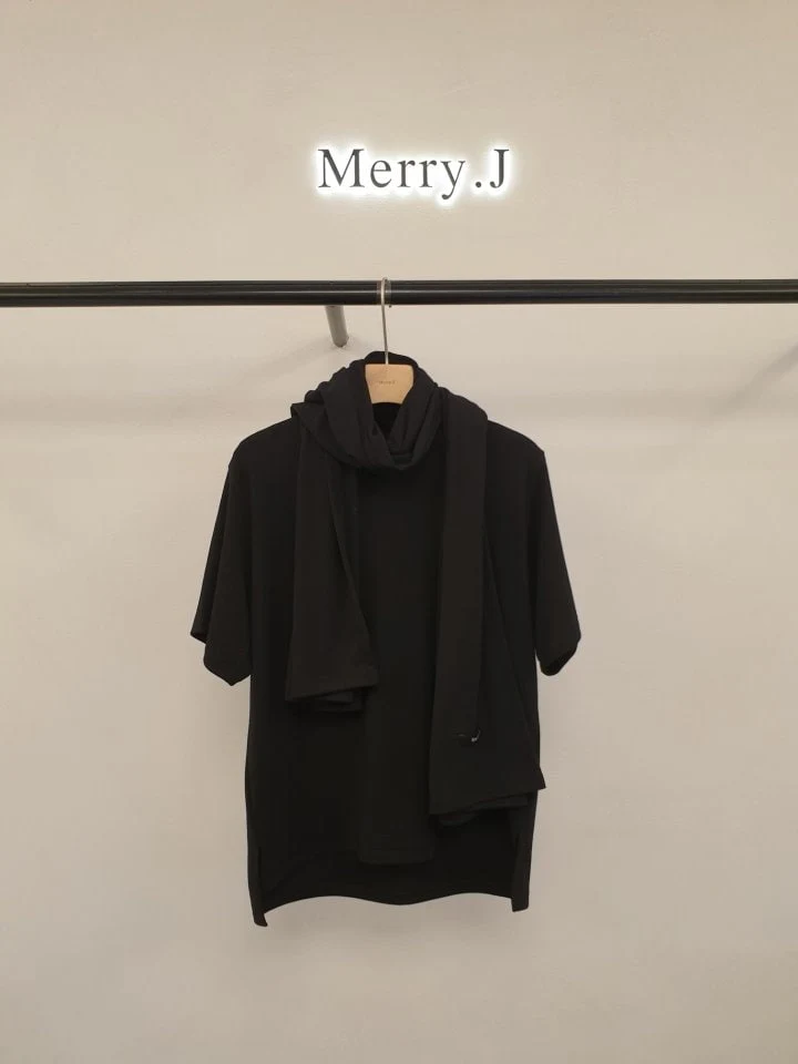 Merry J - Korean Women Fashion - #momslook - Philip Muffler Tee - 8