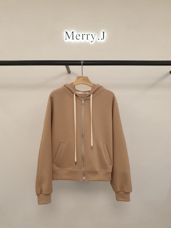 Merry J - Korean Women Fashion - #romanticstyle - Nelly Hoodie Zip-up - 7