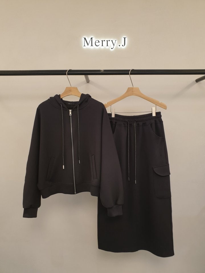 Merry J - Korean Women Fashion - #vintageinspired - Nelly Hoodie Zip-up - 3