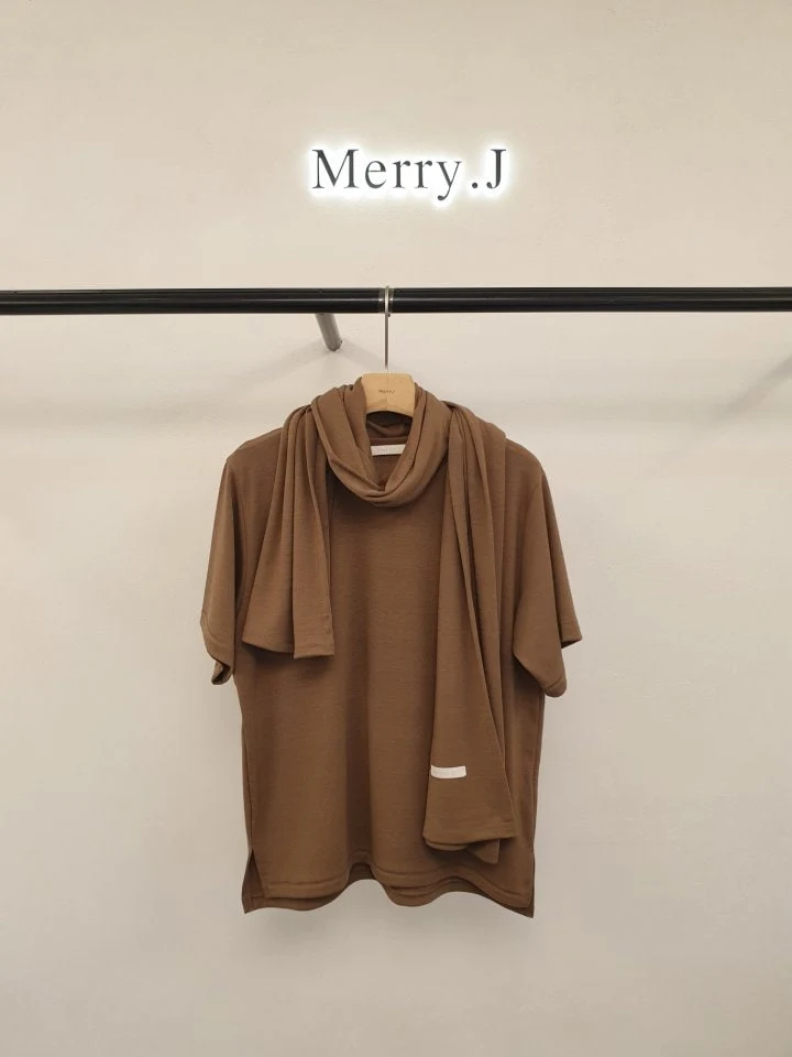 Merry J - Korean Women Fashion - #womensfashion - Philip Muffler Tee - 9