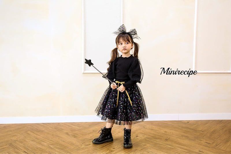 Mini Recipe - Korean Children Fashion - #childrensboutique - Starstar Skirt - 10