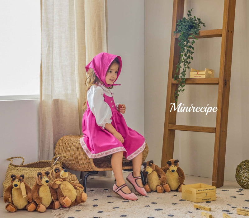 Mini Recipe - Korean Children Fashion - #designkidswear - Micha Bear One-piece with Bandana - 12