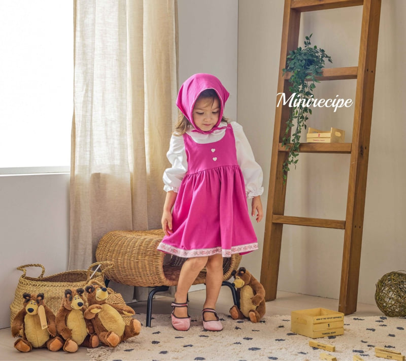 Mini Recipe - Korean Children Fashion - #kidzfashiontrend - Micha Bear One-piece with Bandana