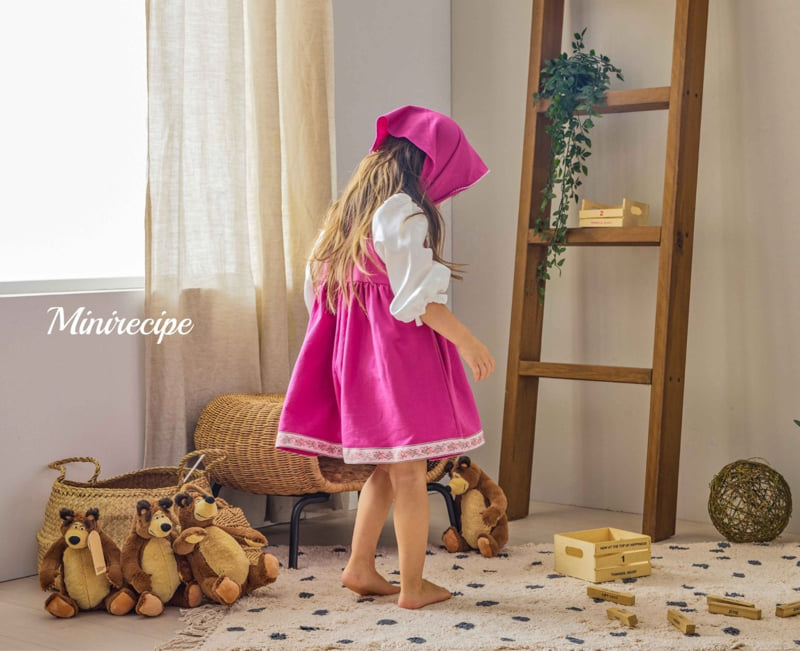 Mini Recipe - Korean Children Fashion - #stylishchildhood - Micha Bear One-piece with Bandana - 9