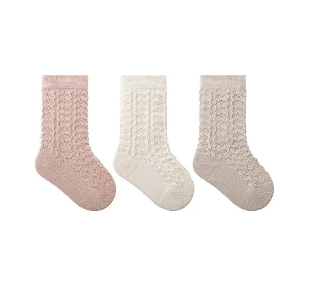 Miso - Korean Baby Fashion - #babygirlfashion - Camembert Socks (set of 3) - 7