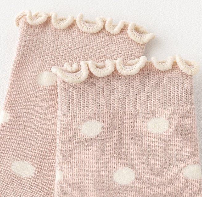 Miso - Korean Baby Fashion - #babylifestyle - Dot Wave Socks - 7