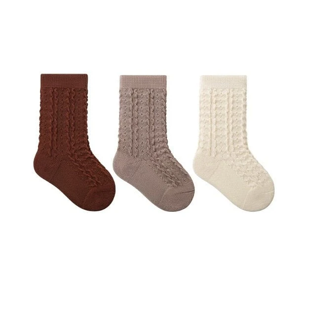 Miso - Korean Baby Fashion - #babyoninstagram - Camembert Socks (set of 3) - 9