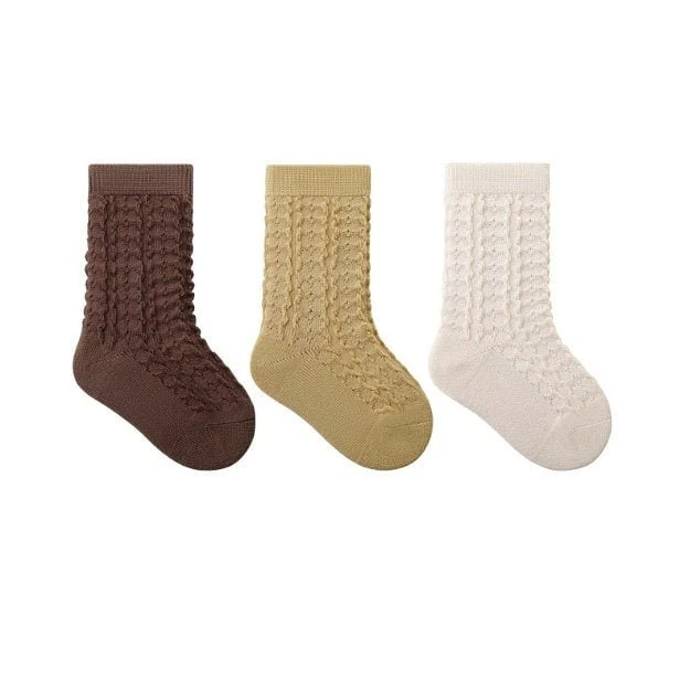 Miso - Korean Baby Fashion - #babyootd - Camembert Socks (set of 3) - 10