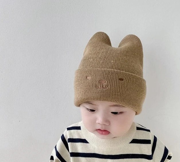 Miso - Korean Baby Fashion - #smilingbaby - Bear Beanie