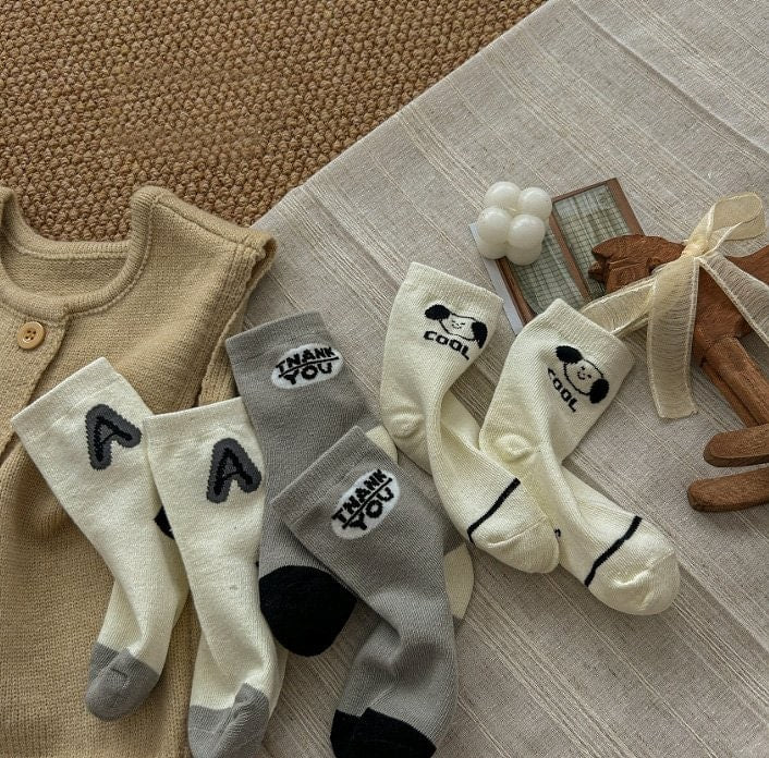 Miso - Korean Children Fashion - #designkidswear - A Blue Socks