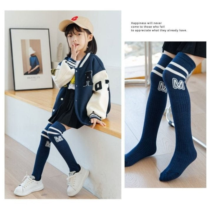 Miso - Korean Children Fashion - #designkidswear - M Line Knee Socks - 9