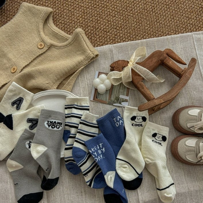 Miso - Korean Children Fashion - #discoveringself - A Blue Socks - 2