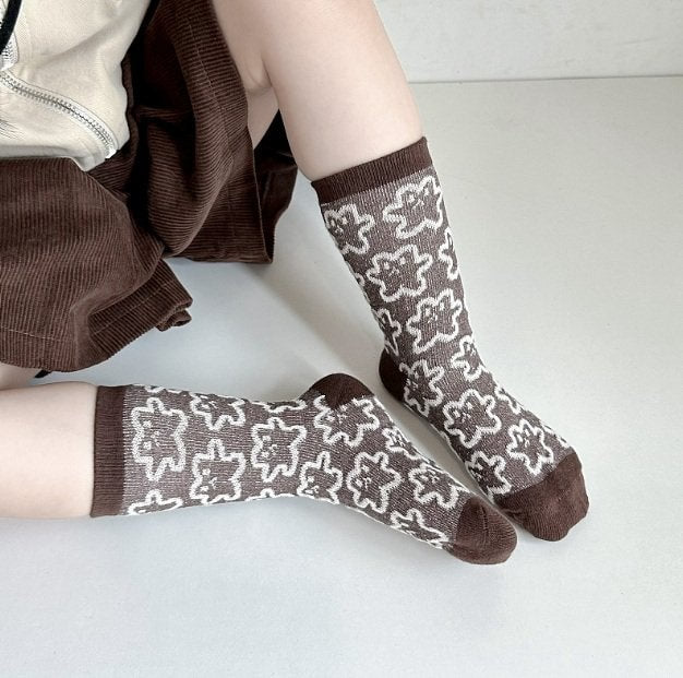 Miso - Korean Children Fashion - #fashionkids - Heart Bear Socks