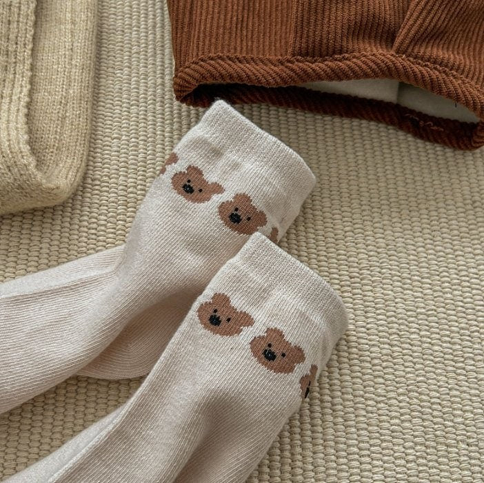 Miso - Korean Children Fashion - #kidzfashiontrend - Lala Bear Socks - 8