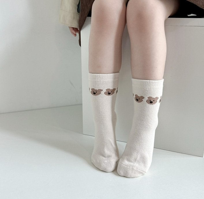 Miso - Korean Children Fashion - #magicofchildhood - Lala Bear Socks - 11