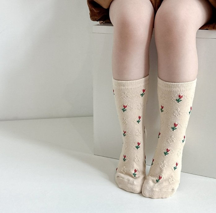 Miso - Korean Children Fashion - #toddlerclothing - Tulip Socks - 4