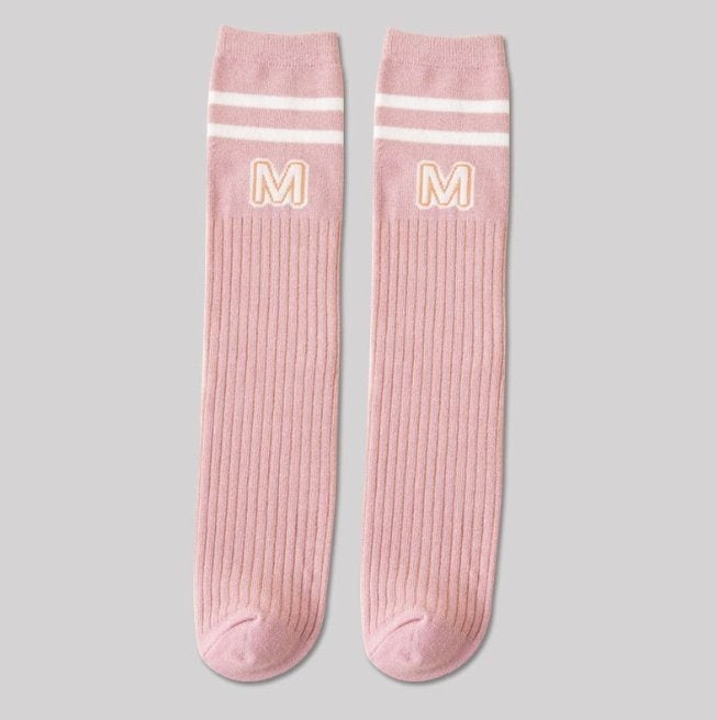 Miso - Korean Children Fashion - #prettylittlegirls - M Line Knee Socks - 4