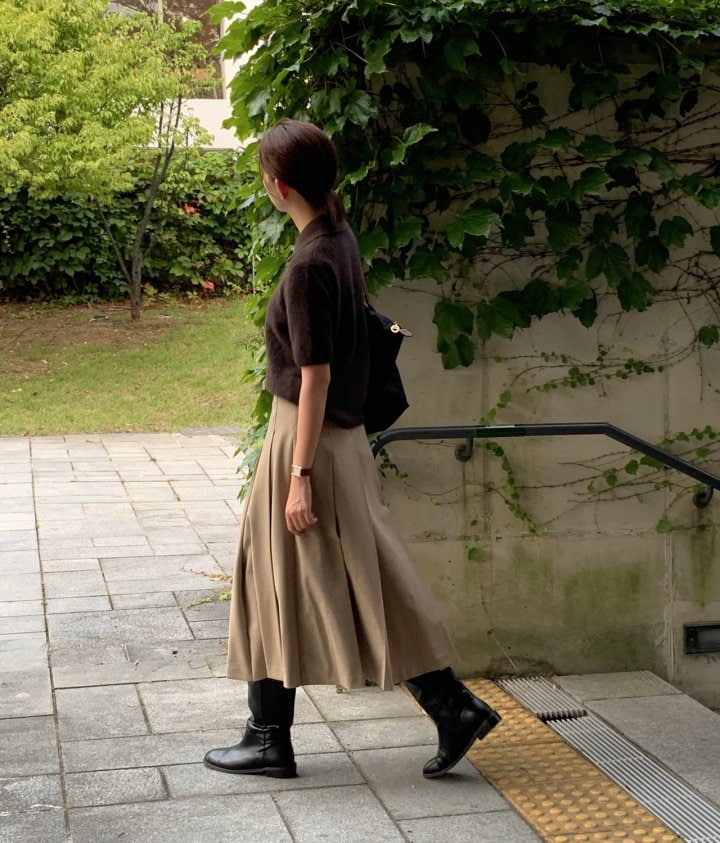 Moani - Korean Women Fashion - #momslook - Wool Pleated Skirt - 8