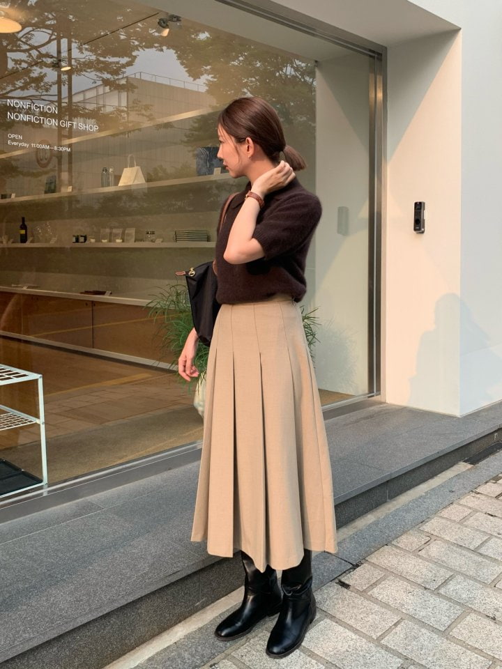 Moani - Korean Women Fashion - #womensfashion - Wool Pleated Skirt - 11