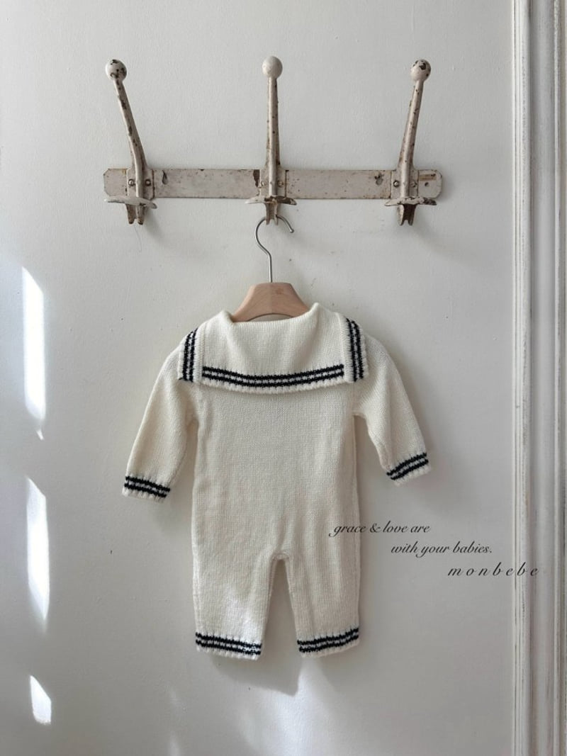 Monbebe - Korean Baby Fashion - #babyboutiqueclothing - Knit Sailor Bodysuit