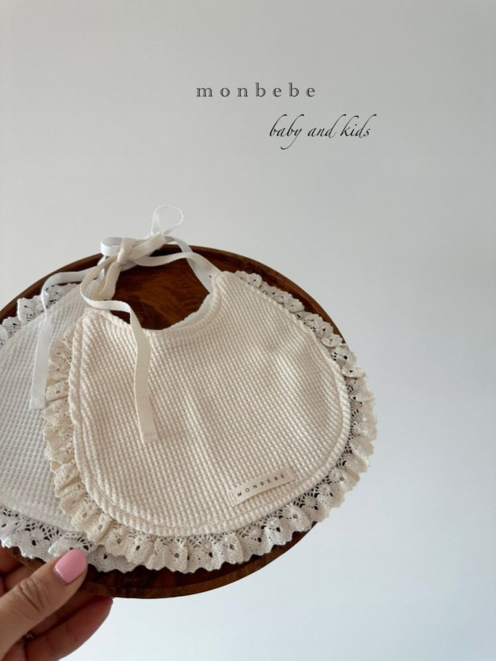 Monbebe - Korean Baby Fashion - #babyfashion - Waffle Lace Bib - 9