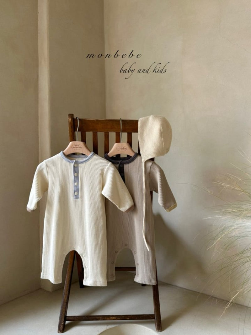 Monbebe - Korean Baby Fashion - #babygirlfashion - Colored Rib Bodysuit