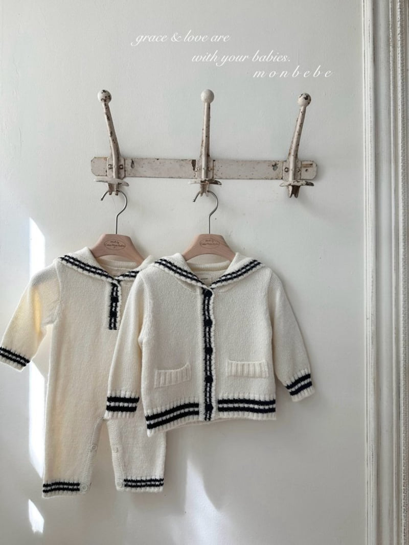 Monbebe - Korean Baby Fashion - #babyoutfit - Knit Sailor Bodysuit - 10